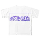 まつのき商店の槍穂高連峰　青ペン All-Over Print T-Shirt