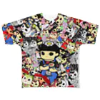 カレーゴハンナー  CURRYGOHANNERのNO LOOK FEEDING(のんつまみれ） All-Over Print T-Shirt