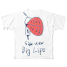 shoshi-gotoh 書肆ごとう 雑貨部のBig Lips ][ フルグラフィックTシャツ