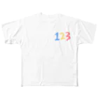 pammの123 フルグラフィックTシャツ