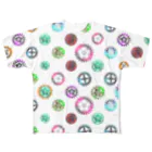 オサヤマの絵筆の家紋ギア ランダム All-Over Print T-Shirt