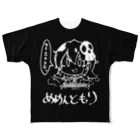 縄猫雑貨　suzuri支店のメメントモリちゃんシャツ All-Over Print T-Shirt