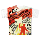 YS VINTAGE WORKSのロシア（ソビエト）　1920 All-Over Print T-Shirt