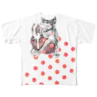 ten10ten　出張販売所の恋する苺カエル All-Over Print T-Shirt