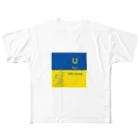 besitos ウクライナ支援のU for Ukraine ウクライナ支援 All-Over Print T-Shirt