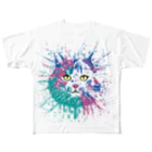 YSのNEKO フルグラフィックTシャツ