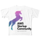 AWS Startup Community ShopのAWS Startup Community フルグラフィックTシャツ