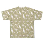 北村ハルコのシギチ2　ベージュ系 All-Over Print T-Shirt :back