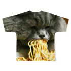 変なAIばっかのＴシャツ屋さんのラーメンでぶ猫 All-Over Print T-Shirt :back