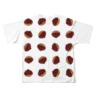 キッズモード某の栗並べただけ All-Over Print T-Shirt :back