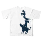 ぶたのたんこぶのおんがく隊 All-Over Print T-Shirt :back