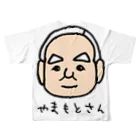 LalaHangeulの背中にやまもとさん フルグラフィックTシャツの背面