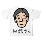 LalaHangeulの背中におばまさん フルグラフィックTシャツの背面