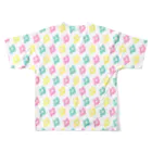 So湖いらの「SHIGA」カラフルフルグラフィックTシャツ All-Over Print T-Shirt :back