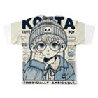 KoTTaのKoTTa-オシャレな女の子 フルグラフィックTシャツの背面