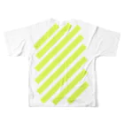 viofranme.のsuzuri_fullgraphicT-template-XL_slash_lime_yellow_ All-Over Print T-Shirt :back