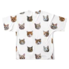 Twelve Catsのポルカドット？ All-Over Print T-Shirt :back