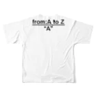 SHIKIの【from:A to Z】code：“A” All-Over Print T-Shirt :back