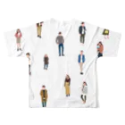 osunariのMany people All-Over Print T-Shirt :back