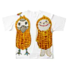 ねこぜや のROBOBO 福ちゃんロボ All-Over Print T-Shirt :back