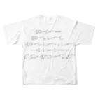 Onimous Tシャツショップの積分問題Tシャツ フルグラフィックTシャツの背面