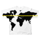 P WORLDのyellow load フルグラフィックTシャツの背面