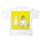 oyumiの犬派の人 All-Over Print T-Shirt :back
