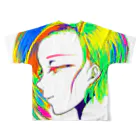 XREの横顔のおんなのこ 2 フルグラフィックTシャツの背面