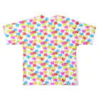 もやし人間のカラフルポップむきエビ All-Over Print T-Shirt :back