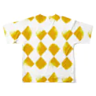 唐松 梗樹(ｶﾗﾏﾂ ｺｳｷ)の黄ちょきちょき All-Over Print T-Shirt :back