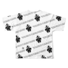 トリンドル紗栄子の土器Ｔ 総柄プリントTシャツ フルグラフィックTシャツの背面