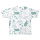 喫茶こぐまやの色々猫　ミント All-Over Print T-Shirt :back