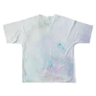 唐松 梗樹(ｶﾗﾏﾂ ｺｳｷ)のあじさいふれぐらんす All-Over Print T-Shirt :back