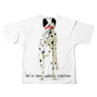 IT DesignのWalk with Dalmatian フルグラフィックTシャツの背面