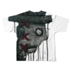 tonerinohitoのトップハット翁 All-Over Print T-Shirt :back