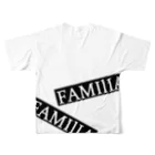 FAMIlIAのFAMIlIA　ロゴテープTシャツ フルグラフィックTシャツの背面