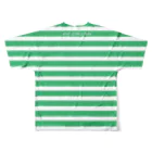 松竹梅雑貨の松竹梅 マリン green All-Over Print T-Shirt :back