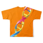 Daichi Sugimoto🦑3D ArtistのDNA フルグラフィックTシャツの背面