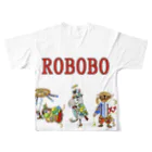 ねこぜや のROBOBO ロボトリオ🤖 All-Over Print T-Shirt :back