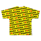 しらたまとタマクローの全プリTシャツ『やっタマ』しらたまとタマクロー All-Over Print T-Shirt :back