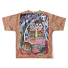 プリン先輩のお店の交通事故ニャ♪ All-Over Print T-Shirt :back