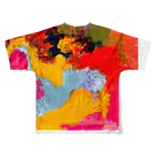 cocochiiLANDのｄ ｒ ａ ｗ ｉ ｎ ｇ ！ All-Over Print T-Shirt :back