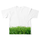 viofranme.のGREEEN GRASS GROUND STAMAC フルグラフィックTシャツの背面