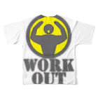 AURA_HYSTERICAのWorkout All-Over Print T-Shirt :back