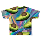 xxkaraokebarjasminexxのAvocado world All-Over Print T-Shirt :back