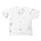 naccoのギャラクシーネッコ All-Over Print T-Shirt :back