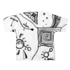 せろーのゴミ箱のふわふわ All-Over Print T-Shirt :back