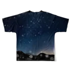 Sumiliaの君と見る夜空。 フルグラフィックTシャツの背面