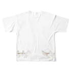 momosakuの綱引き　背面デザインあり All-Over Print T-Shirt :back