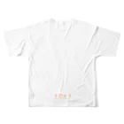 .porteのfleur フルグラフィックTシャツの背面